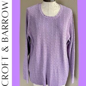 Croft&Barrow Lilac Sweater, Size 3X